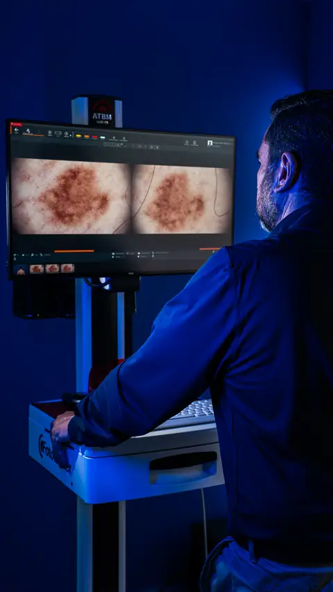 Mapeo corporal digital: lesiones pigmentadas en pantalla durante el estudio